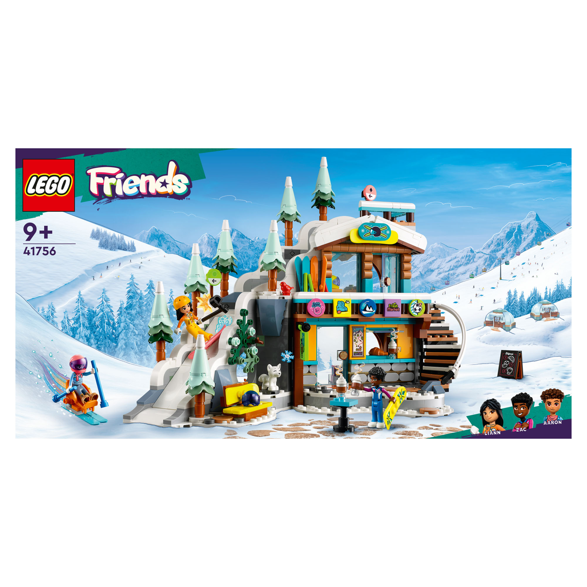 LEGO Friends 41756 Pista Da Sci E Baita, Set Sport Invernali Con Mini Bamboline - LEGO