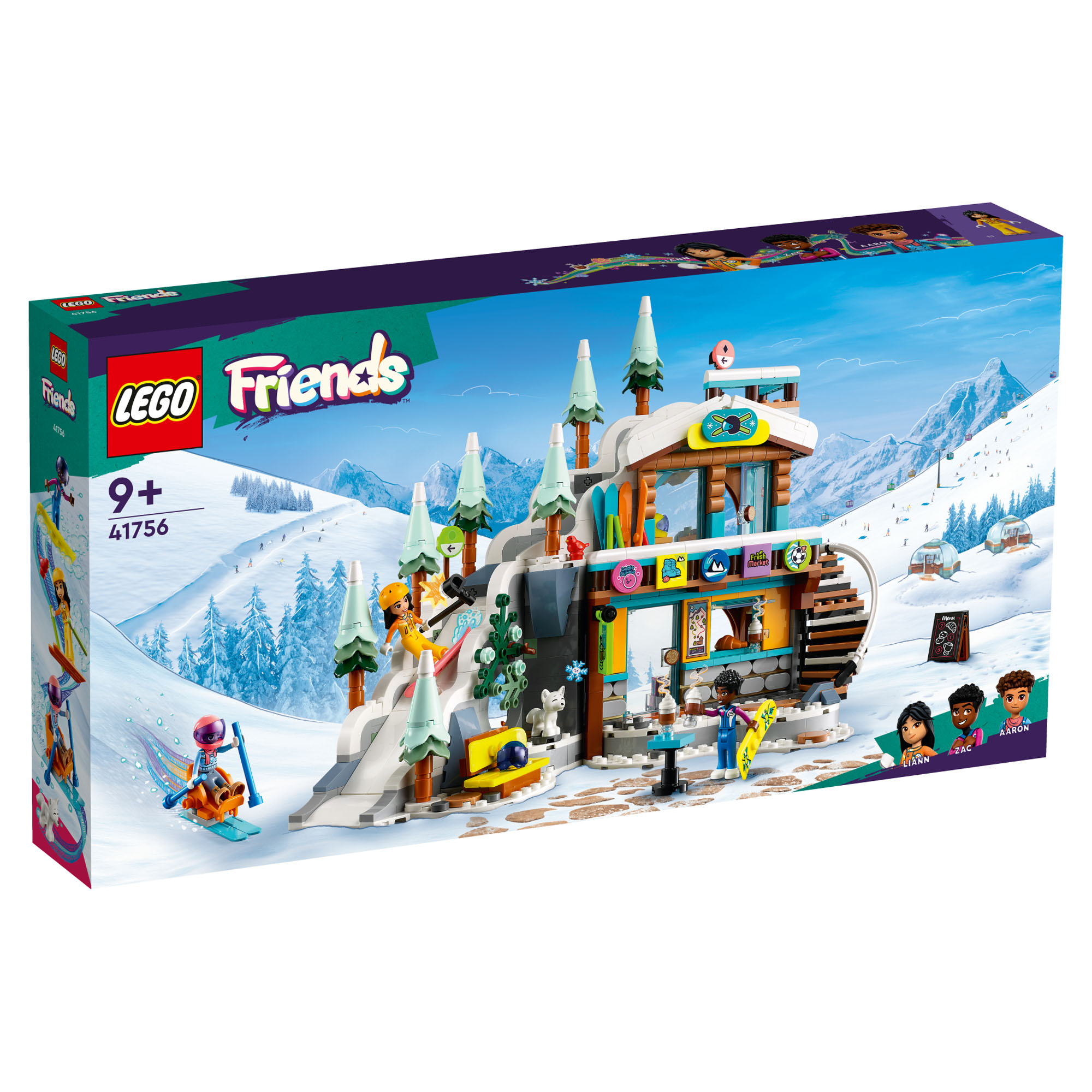 LEGO Friends 41756 Pista Da Sci E Baita, Set Sport Invernali Con Mini Bamboline - LEGO