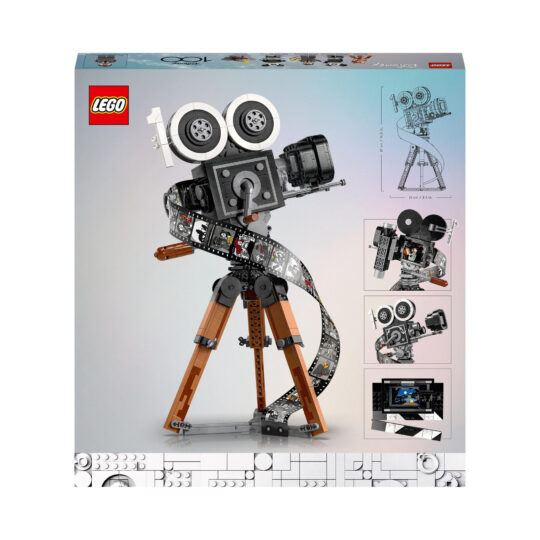 LEGO Disney 43230 Cinepresa Walt Disney 100° Anniversario con Minifigure di Topolino e Minnie - Disney, LEGO