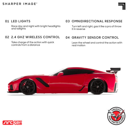 Auto RC Chevrolet Corvette ZR1 Real Drive con Giroscopio Sharper Image - Sharper Image