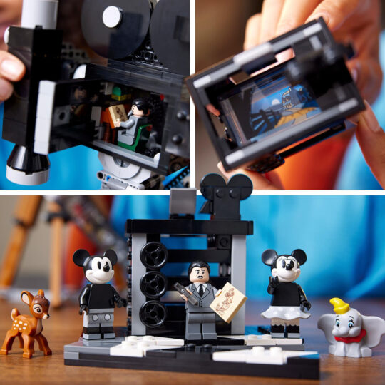 LEGO Disney 43230 Cinepresa Walt Disney 100° Anniversario con Minifigure di Topolino e Minnie - Disney, LEGO