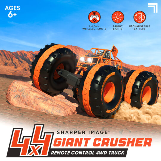 Fuoristrada 4x4 Giant Crusher Telecomandato Sharper Image - Sharper Image