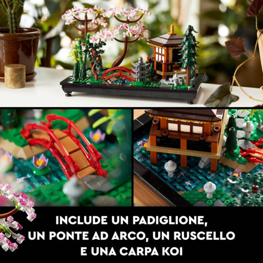 lego Icons - Il centro tavolo dei fiori secchi piante artificiali con Rosa  e GerberaKit Modellismo Costruzioni per Adulti 18+ Anni - 10314