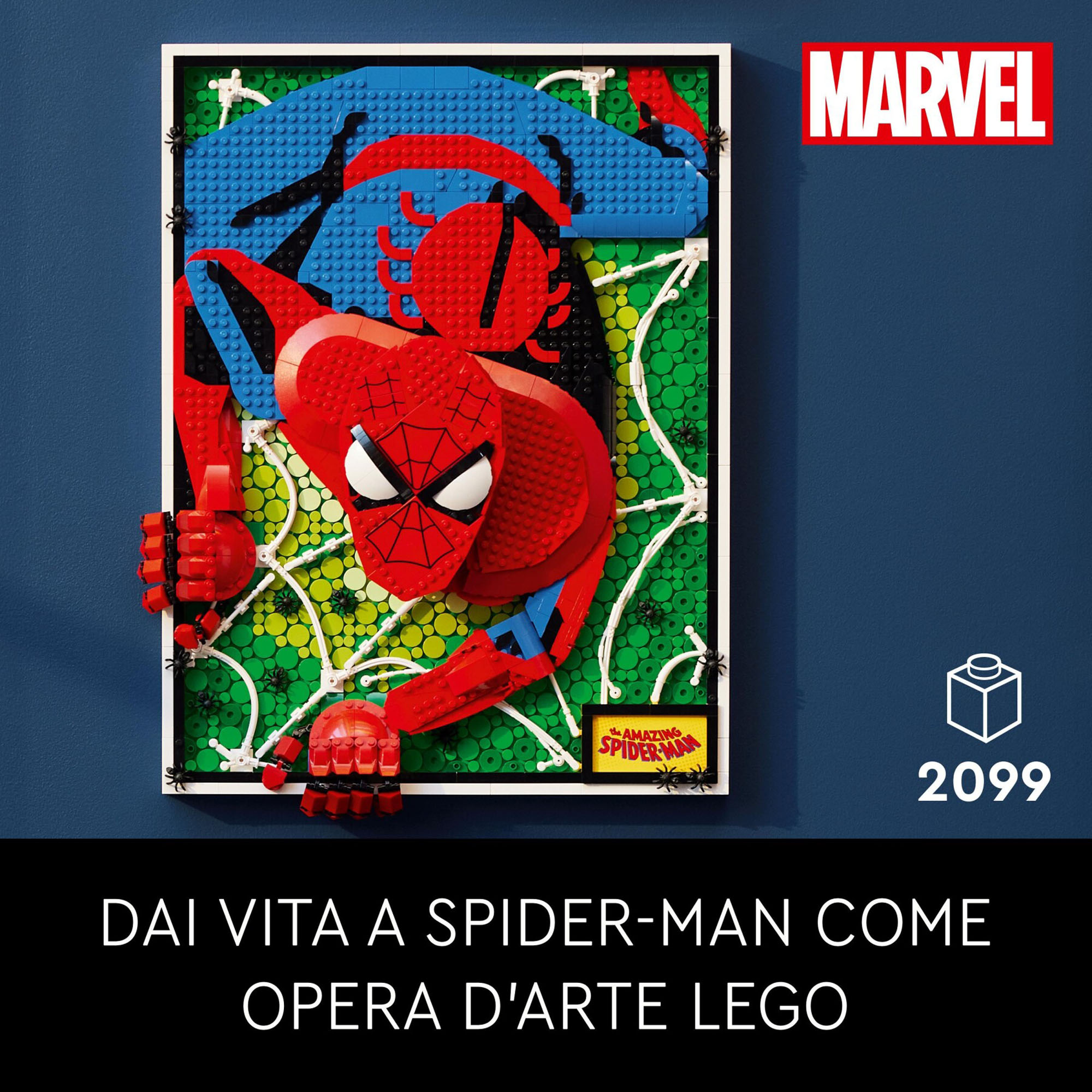 LEGO Art 31209 The Amazing Spider-Man, Canvas 3D Costruibile, da Collezione - LEGO, Marvel