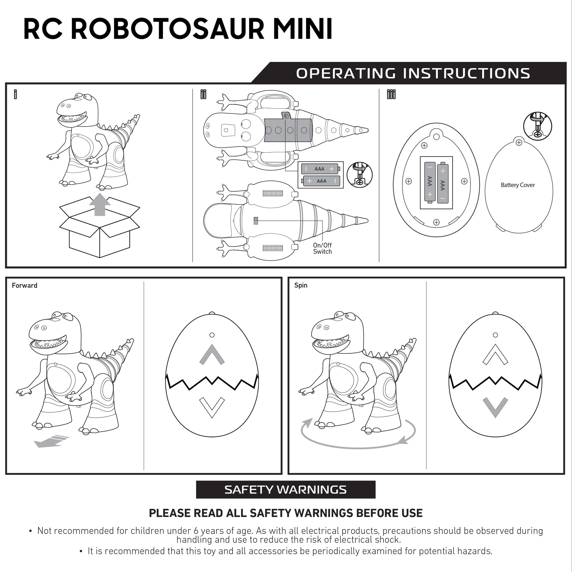 Robot Telecomandato Robotosaur Mini Dinosaur Sharper Image - Sharper Image