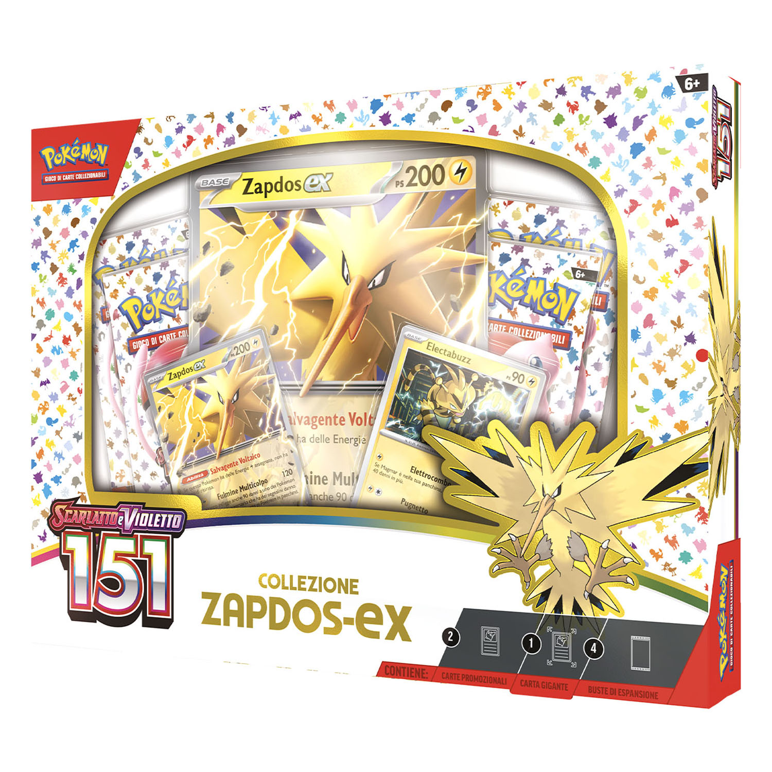 Pokemon Scarlatto E Violetto 151 Collezione Zapdos Ex - Pokémon