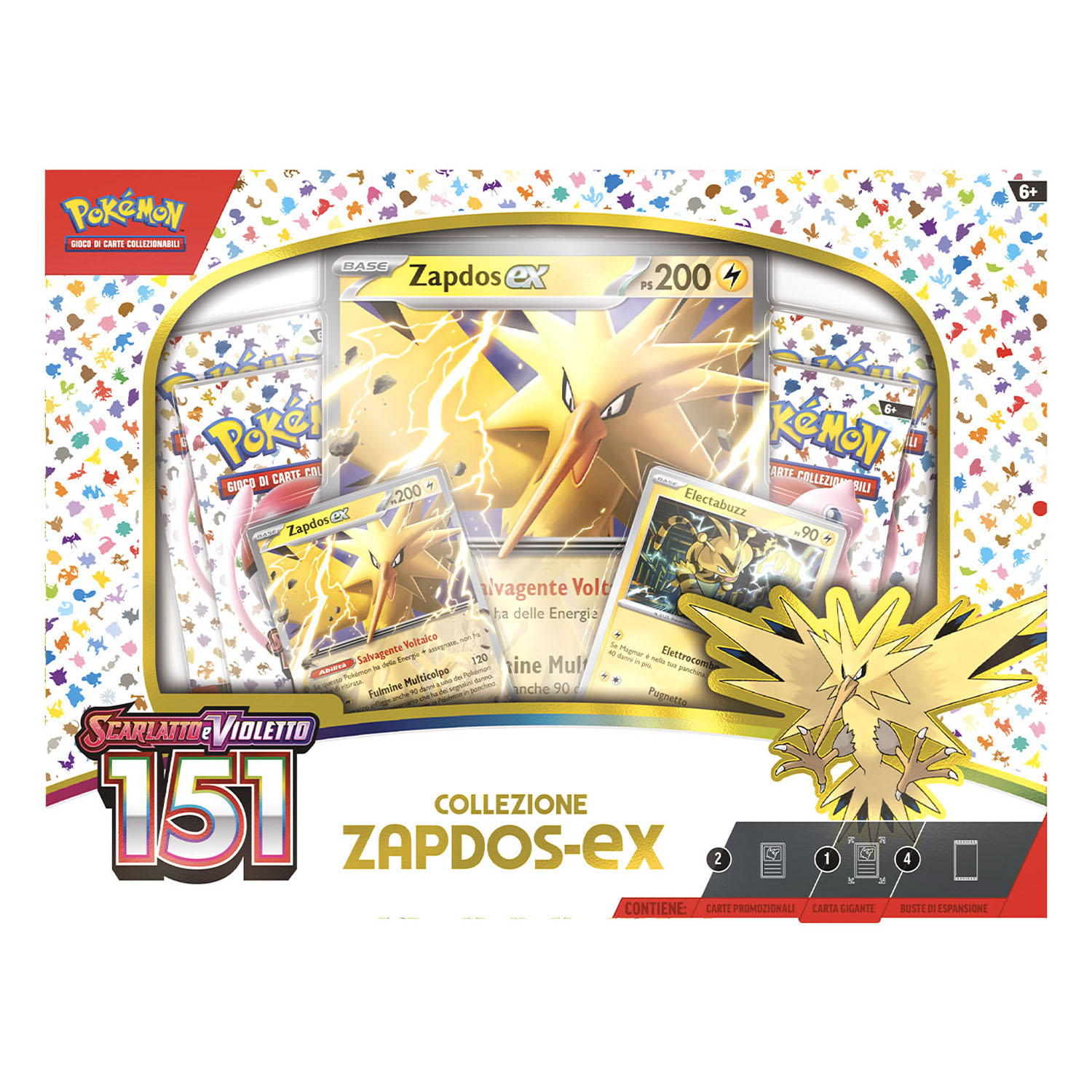 Pokemon Scarlatto E Violetto 151 Collezione Zapdos Ex - Pokémon