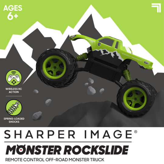 Fuoristrada Monster Rockslide RC Off-Road Truck Sharper Image - Sharper Image