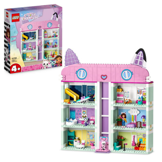LEGO La Casa Delle Bambole Di Gabby 10788, Casa Giocattolo a 4 Piani e 8 Stanze con Personaggi di Gabby - Gabby's Dollhouse, LEGO