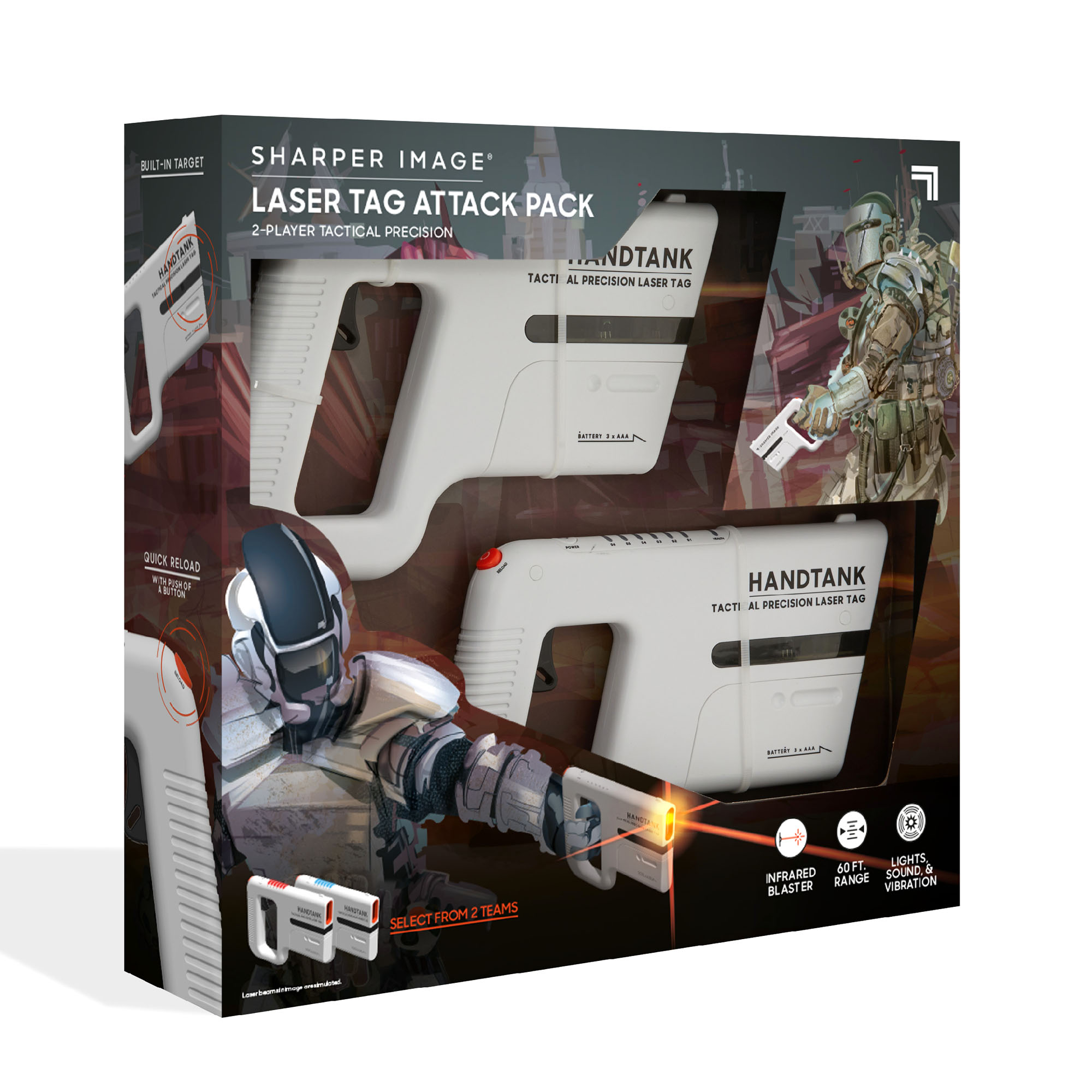 Handtank Laser Tag Attack Pack Sharper Image in Vendita Online