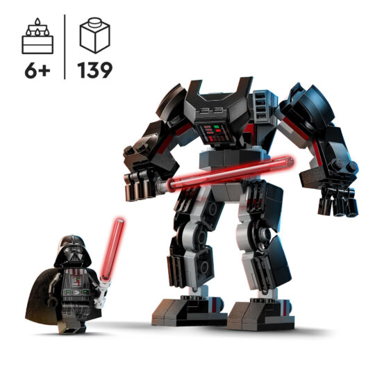 LEGO Star Wars 75368 Mech Di Darth Vader, Action Figure Snodabile con minifigure e Spada Laser - LEGO, Star Wars