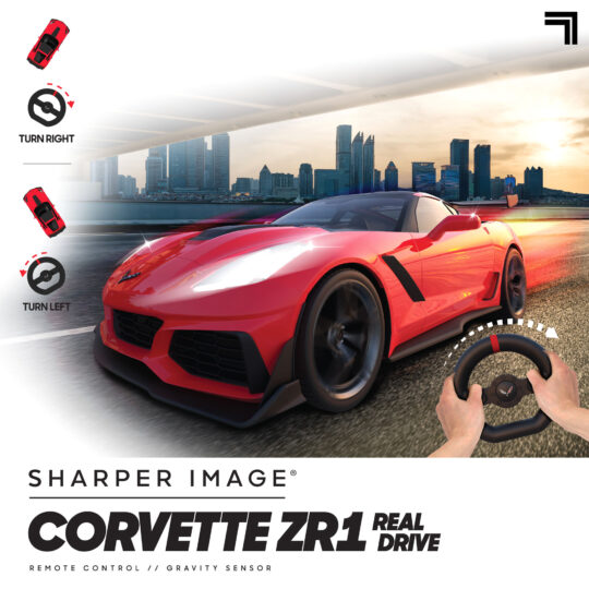 Auto RC Chevrolet Corvette ZR1 Real Drive con Giroscopio Sharper Image - Sharper Image