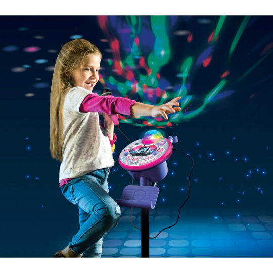Kidi Superstar Lightshow, microfono interattivo con Discoball luminosa - VTech