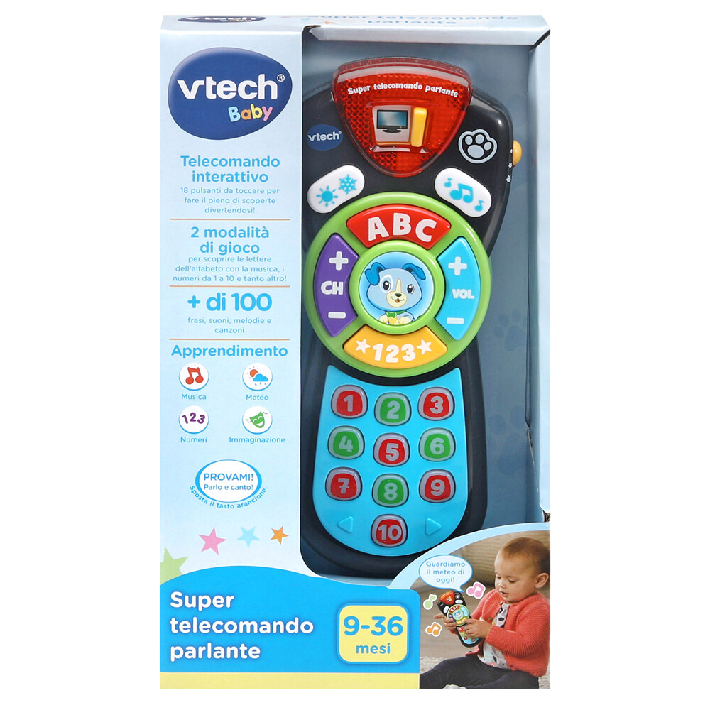 Super Telecomando parlante con due modalità di gioco, più 100 frasi, suoni e melodie - VTech