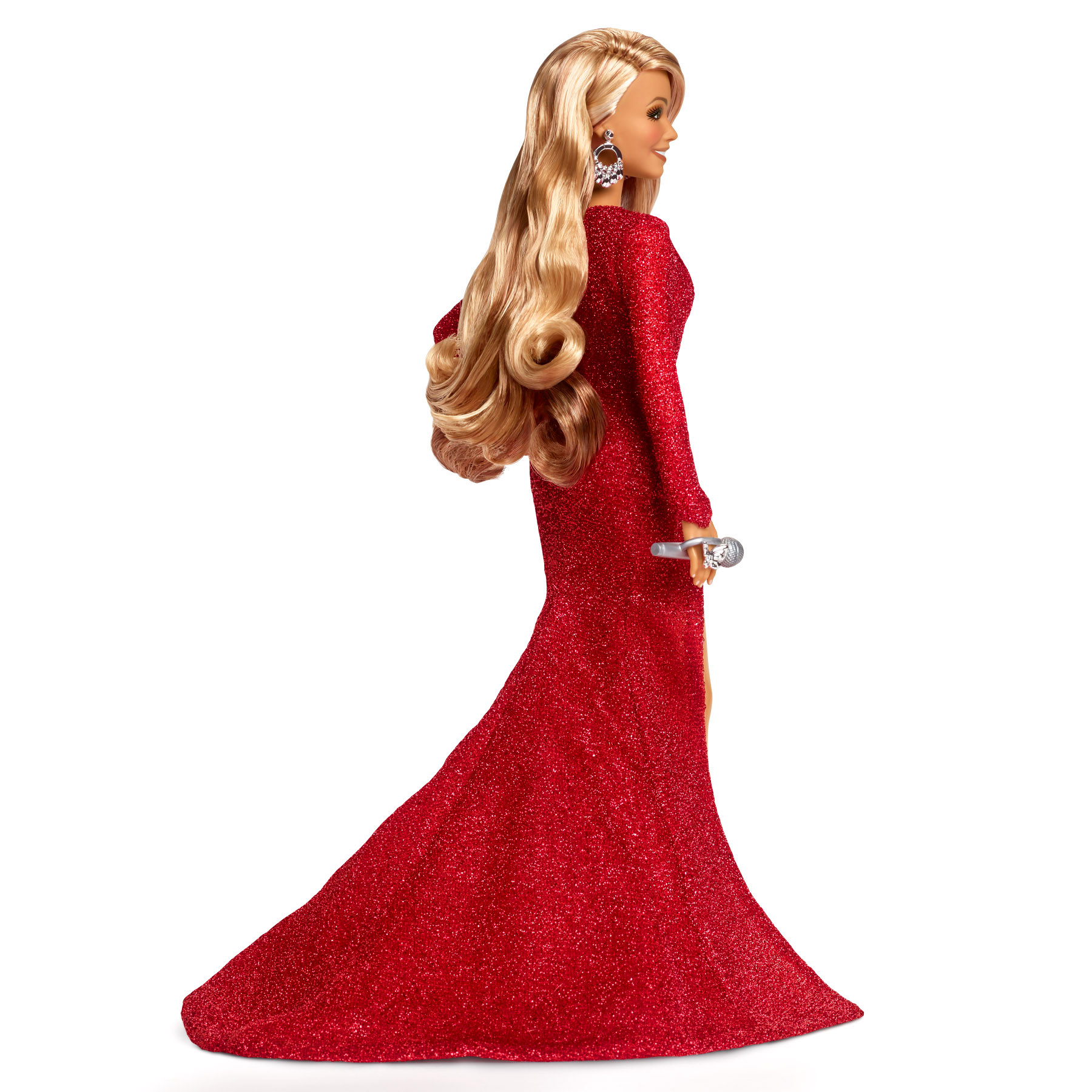 Barbie Signature Mariah Carey Natale 2023, con abito rosso e accessori argentati, da collezione - Barbie