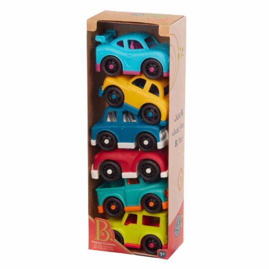 Happy Cruisers - 6 Mini Vehicles - B. Toys
