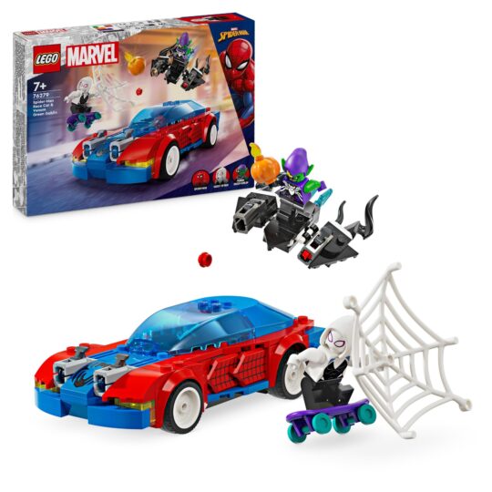 Lego Marvel 76279 Auto Da Corsa Di Spider-Man E Venom Goblin - LEGO