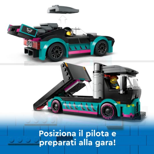 Lego City 60406 Auto Da Corsa E Trasportatore - LEGO