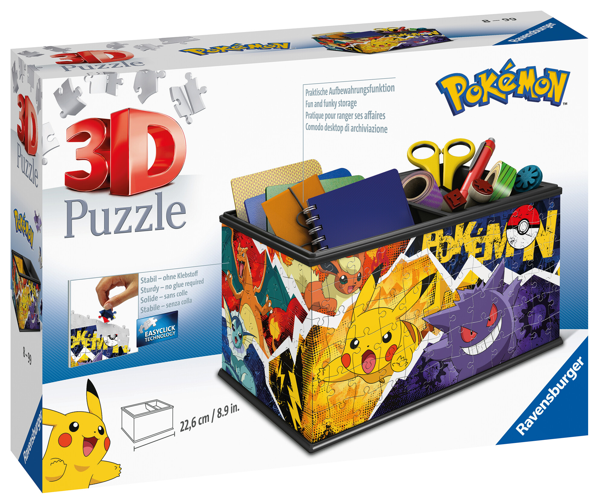 3D Puzzle Storage Box Pokémon - 216 Pezzi Ravensburger - Ravensburger