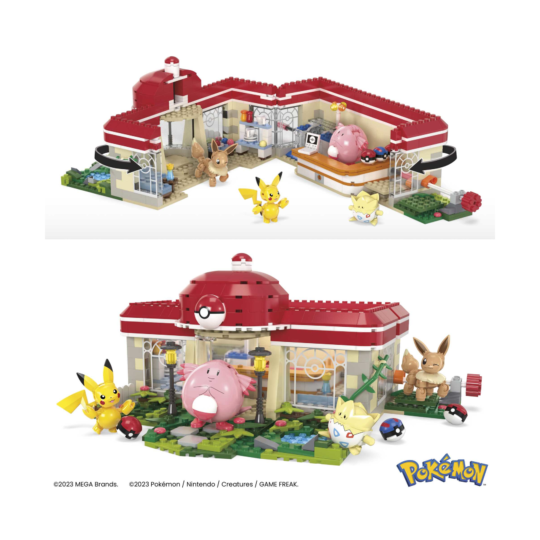 Centro Pokémon, Set Da Costruire con 648 Pezzi,da collezione - Mega Pokémon - Mega, Pokémon