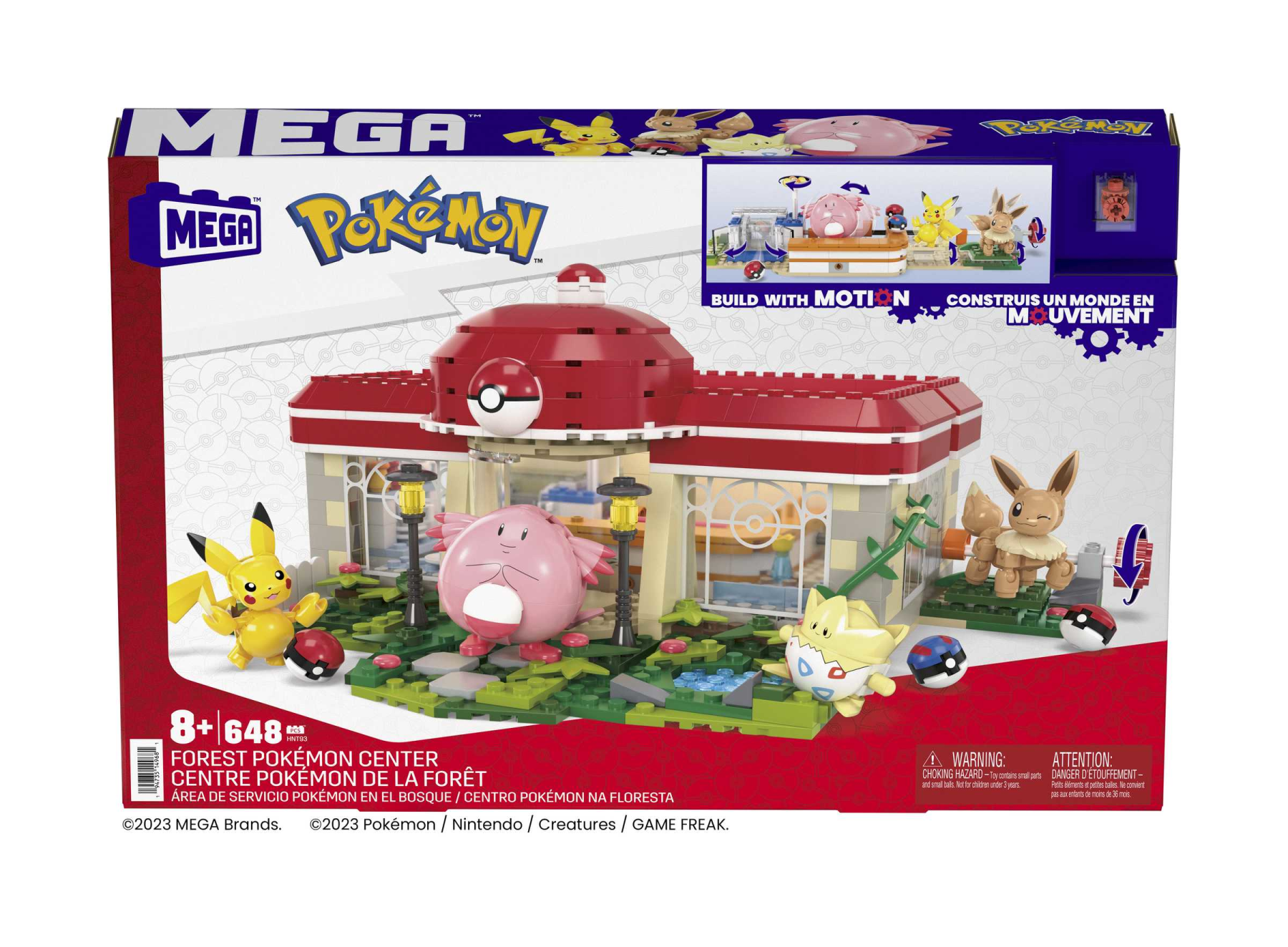 Centro Pokémon, Set Da Costruire con 648 Pezzi,da collezione - Mega Pokémon - Mega, Pokémon