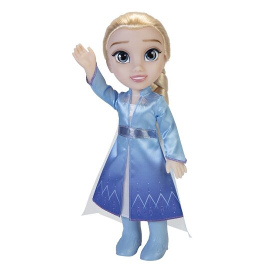 Disney 2 Bambola Elsa Adventure 38 Cm-Con Abito, Scarpette e Occhi Scintillanti - Disney