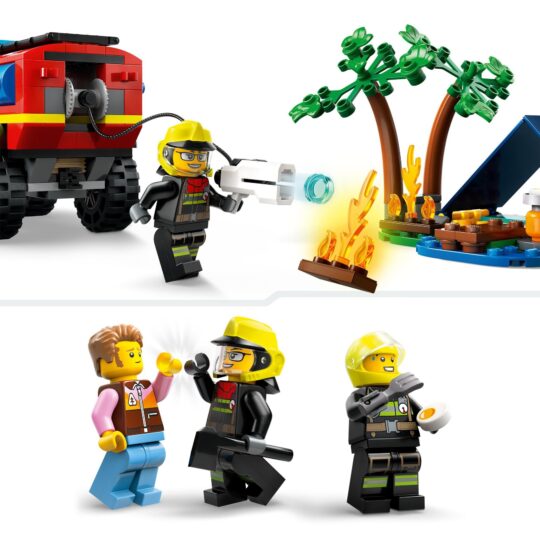 Lego City 60412 Fuoristrada Antincendio E Gommone Di Salvataggio - LEGO