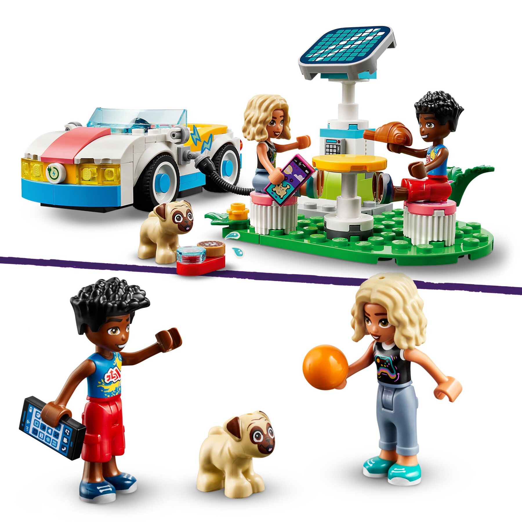 Lego Friends 42609 Auto Elettrica E Caricabatterie - LEGO