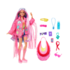 Barbie - Barbie Extra Fly, Bambola Viaggiatrice Con Look A Tema Deserto, da Collezione - Barbie