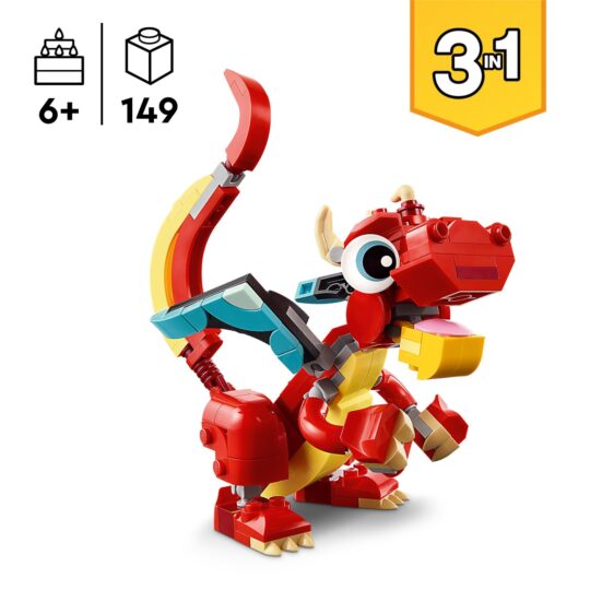 Lego Creator 31145 3In1 Drago Rosso - LEGO