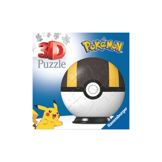 3D Puzzle Pokémon Pokéball Nera E Gialla- 54 Pezzi Ravensburger - Ravensburger