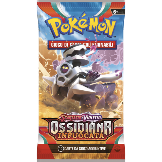 Pokemon Scarlatto E Violetto Sv3 Ossidiana Infuocata Busta 10 Carte - Pokémon