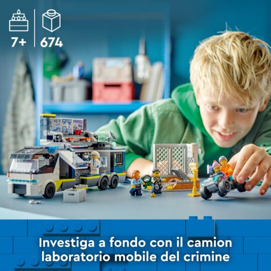 Lego City 60418 Camion Laboratorio Mobile Della Polizia - LEGO