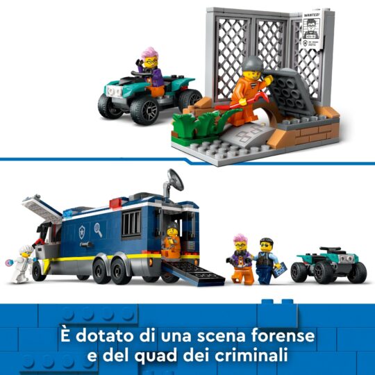 Lego City 60418 Camion Laboratorio Mobile Della Polizia - LEGO