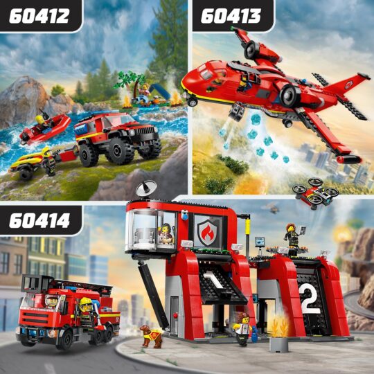 Lego City 60412 Fuoristrada Antincendio E Gommone Di Salvataggio - LEGO