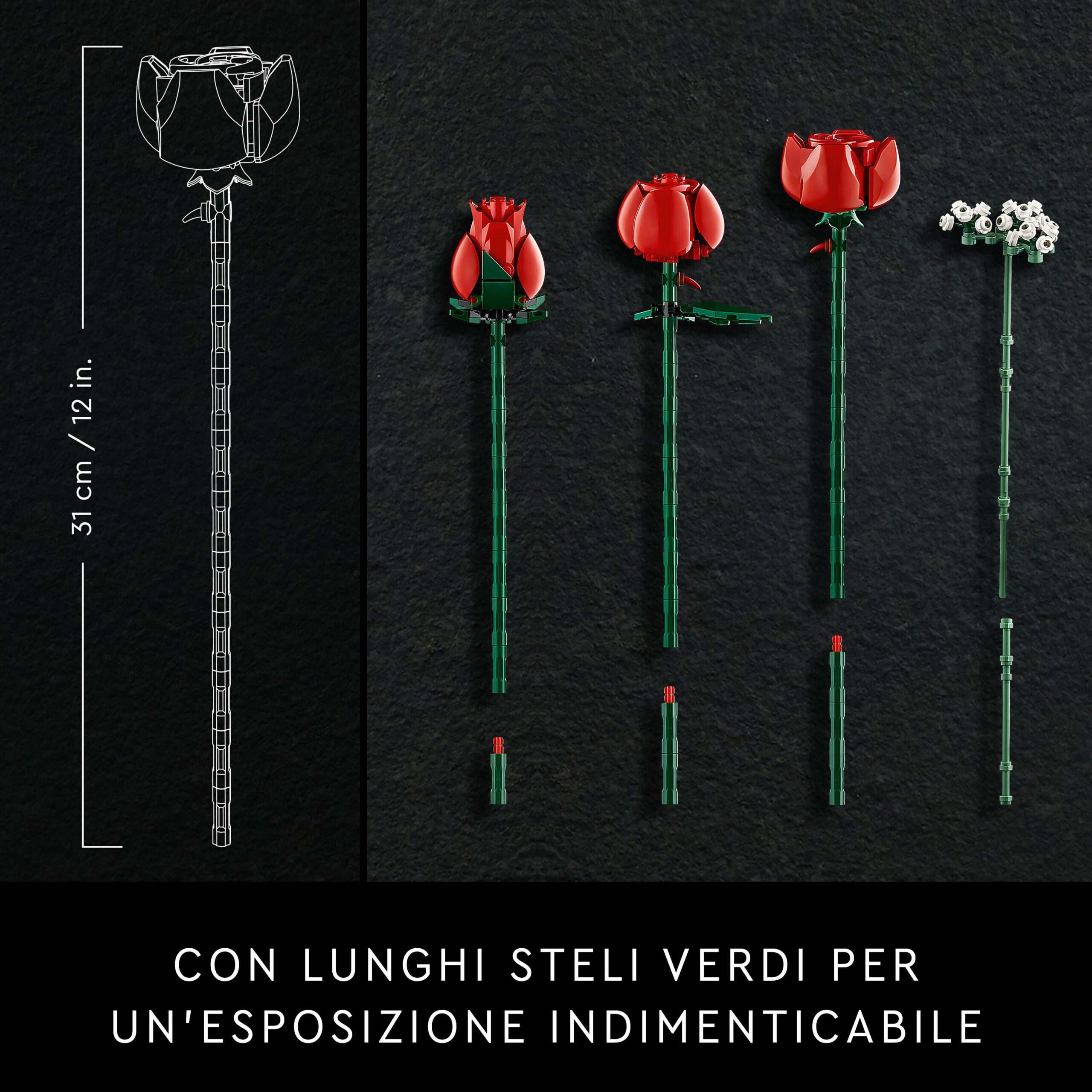LEGO Icons 10328 Bouquet di Rose, Botanical Collection - LEGO