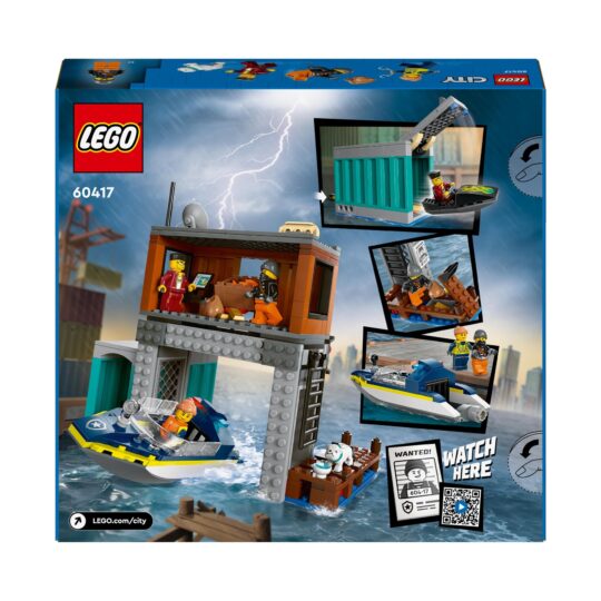 Lego City 60417 Motoscafo Della Polizia E Nascondiglio Dei Ladri - LEGO