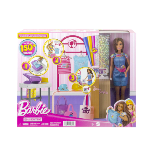 Barbie - Playset Con Bambola e Accessori Alla Moda Inclusi - Barbie