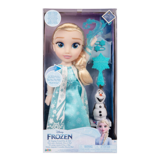 Frozen Bambola Cantante Di Elsa 38Cm Con Occhi Scintillanti - Disney