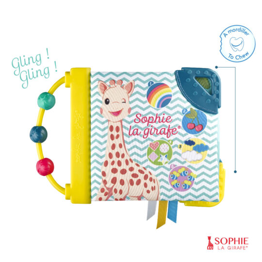 Set Regalo Nascita Libro Sensoriale con sonaglio - Sophie la Girafe - Sophie La Girafe