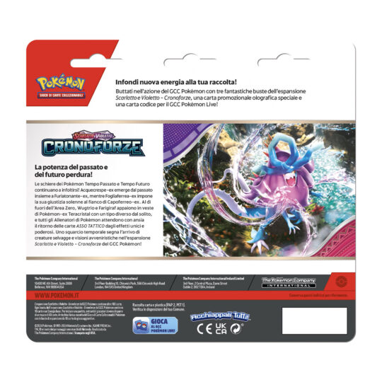 Blister 3 Pack Cronoforze, Pokémon Scarlatto e Violetto - Pokémon