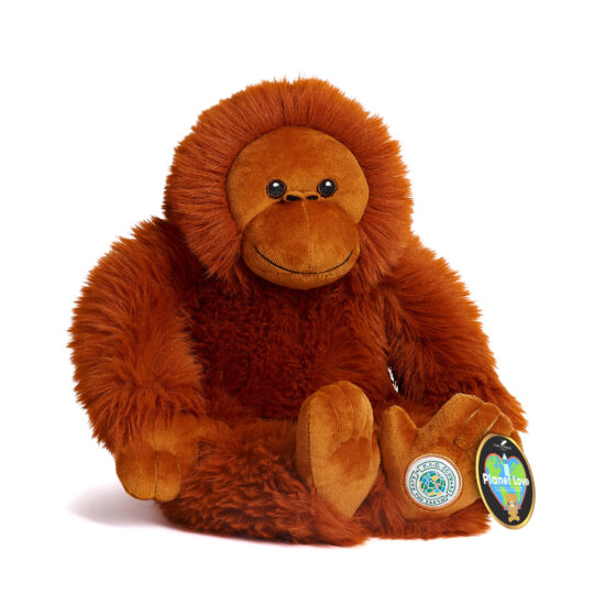 Orangotango di Peluche Planet Love 100% da plastica riciclata, 25 cm - FAO Schwarz