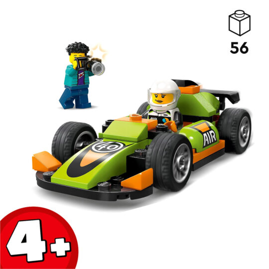 Lego City 60399 Auto Da Corsa Verde, Modellino Da Costruire Di Veicolo Formula 1 - LEGO