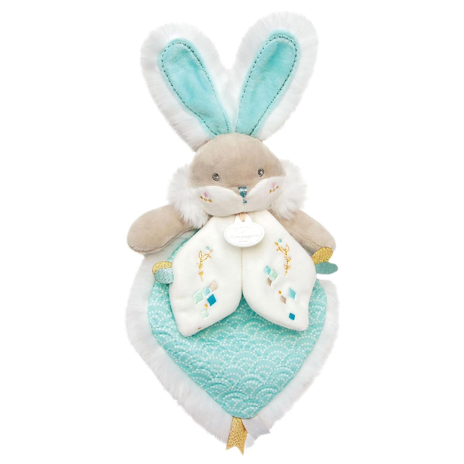 Coniglio Peluche  Blu mandorla Doudou - Doudou et Compagnie