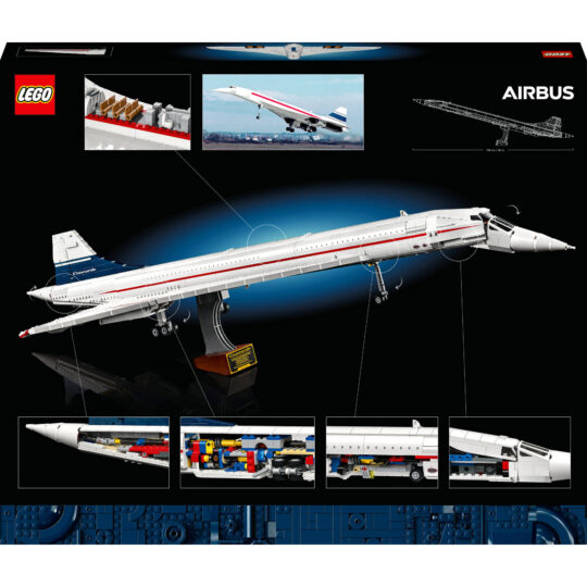 Lego Icons 10318 Concorde Kit,  Iconico Modellino Di Aereo Passeggeri - LEGO