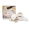 HAPPY WILD - Peluche pompon beige - Doudou et Compagnie