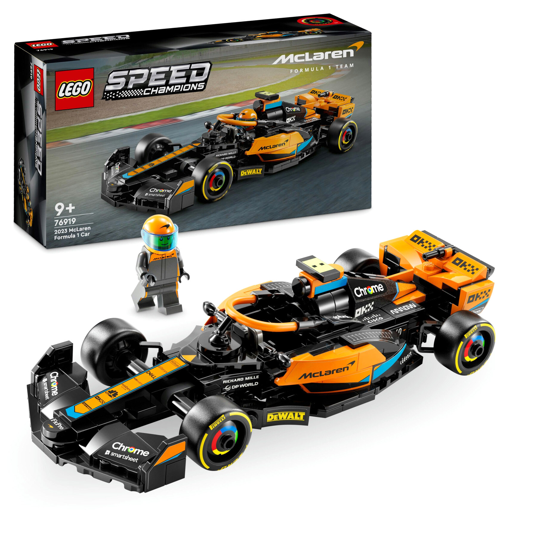 Lego Speed Champions 76919 Monoposto Da Corsa Mclaren Formula 1 2023 - LEGO