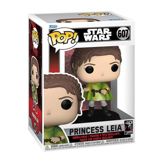 Funko POP! Star Wars Jedi 40th Princess Leia Bobble Head - #607 - Funko, Star Wars