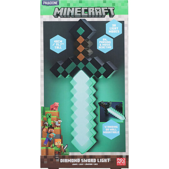 Lampada Minecraft Diamond Sword - 