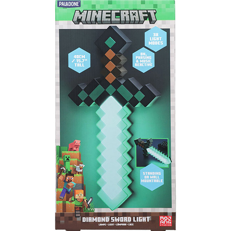 Lampada Minecraft Diamond Sword - 